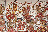 Bale Kambang, Floating Pavilion, in the Kerta Gosa complex, Klugkung Semarapura, Bali. The panels of the story of Sutasoma, the Buddhist pious prince. 
