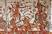 Bale Kambang, Floating Pavilion, in the Kerta Gosa complex, Klugkung Semarapura, Bali. The panels of the story of Sutasoma, the Buddhist pious prince. 