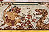 Bale Kambang, Floating Pavilion, in the Kerta Gosa complex, Klugkung Semarapura, Bali. The panels of the story of Sutasoma, the tale of a Buddhist pious prince. 