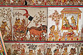 Bale Kambang, Floating Pavilion, in the Kerta Gosa complex, Klugkung Semarapura, Bali. The panels of the story of Sutasoma, the tale of a Buddhist pious prince.