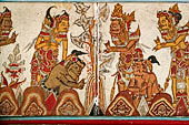 Bale Kambang, Floating Pavilion, in the Kerta Gosa complex, Klugkung Semarapura, Bali. The panels of the story of Sutasoma, the tale of a Buddhist pious prince. 