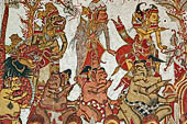 Bale Kambang, Floating Pavilion, in the Kerta Gosa complex, Klugkung Semarapura, Bali. The panels of the story of Sutasoma, the tale of a Buddhist pious prince.