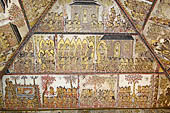 Klungkung - Bali. The Kerta Gosa palace, paintings of the upper levels. 
