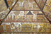 Klungkung - Bali. The Kerta Gosa palace, paintings of the upper levels.