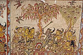Klungkung - Bali. The Kerta Gosa palace, paintings of the upper levels. 
