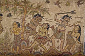 Klungkung - Bali. The Kerta Gosa palace, paintings of the lower levels which illustrate the story of Bhima Swarga who venture in the hell. 