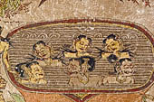 Klungkung - Bali. The Kerta Gosa palace, paintings of the lower levels which illustrate the story of Bhima Swarga who venture in the hell. 