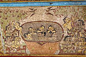 Klungkung - Bali. The Kerta Gosa palace, paintings of the lower levels which illustrate the story of Bhima Swarga who venture in the hell. 