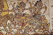 Klungkung - Bali. The Kerta Gosa palace, paintings of the lower levels which illustrate the story of Bhima Swarga who venture in the hell. 