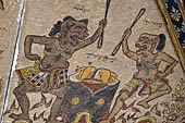 Klungkung - Bali. The Kerta Gosa palace, paintings of the lower levels which illustrate the story of Bhima Swarga who venture in the hell. 