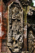 Pura Luhur Batukau - Bali - The Candi Bentar (split gate) of the first courtyard. Sculptural details.