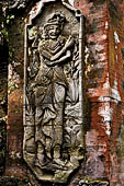 Pura Luhur Batukau - Bali - The Candi Bentar (split gate) of the first courtyard. Sculptural details.