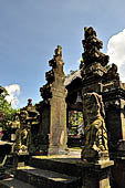 Pura Luhur Batukau - Bali - The fist courtyard. Split gate of a secondary shrine.