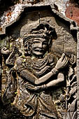 Pura Luhur Batukau - Bali - The Candi Bentar (split gate) of the first courtyard. Sculptural details.