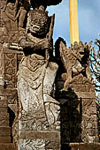 Pura Meduwe Karang - Bali - Wall Sculpture decorating the walls of the impressive central shrine.