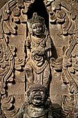 Pura Meduwe Karang - Bali - Wall Sculptures which decorate the front wall of the central shrine.