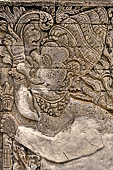 Pura Meduwe Karang - Bali - Reliefs adorning the basement walls of the central shrine, which show people and scenes from everyday life.