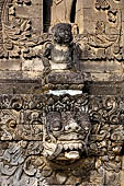 Pura Meduwe Karang - Bali - Wall Sculptures which decorate the front wall of the central shrine.