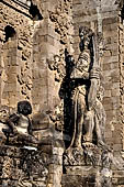 Pura Meduwe Karang - Bali - Wall Sculpture decorating the walls of the impressive central shrine.