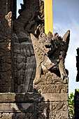 Pura Meduwe Karang - Bali - Wall Sculpture decorating the walls of the impressive central shrine.
