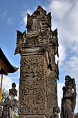 Pura Meduwe Karang - Bali - Elaborately carved paduraksa (stone posts) of the impressive central shrine.