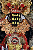 Pejeng, Bali - Pura Pusering Jagat. Ceremonial masks.