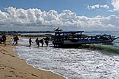 Sanur, Bali. The public boat to Nusa Lembogan.