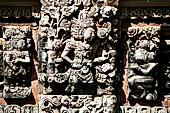 Pura Taman Ayun - Bali. The inner courtyard contains various multi tiered meru's and pavilions.