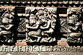 Pura Taman Ayun - Bali. The inner courtyard contains various multi tiered meru's and pavilions.