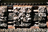 Pura Taman Ayun - Bali. The inner courtyard contains various multi tiered meru's and pavilions.