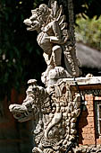 Pura Taman Ayun - Bali. The inner courtyard contains various multi tiered meru's and pavilions.