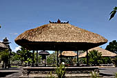 Pura Taman Ayun - Bali. The inner courtyard contains various multi tiered meru's and pavilions.