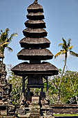 Pura Taman Ayun - Bali. The inner courtyard contains various multi tiered meru's and pavilions.