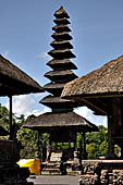 Pura Taman Ayun - Bali. The inner courtyard contains various multi tiered meru's and pavilions.