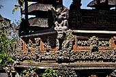 Pura Taman Ayun - Bali. The inner courtyard contains various multi tiered meru's and pavilions.