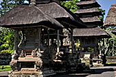 Pura Taman Ayun - Bali. The inner courtyard contains various multi tiered meru's and pavilions.