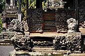 Pura Taman Ayun - Bali. The inner courtyard contains various multi tiered meru's and pavilions.