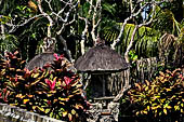 Pura Taman Ayun - Bali. The inner courtyard contains various multi tiered meru's and pavilions.