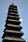 Pura Taman Ayun - Bali. The inner courtyard contains various multi tiered meru's and pavilions.