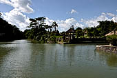 Pura Taman Ayun - Bali. The complex is located on an island in the middle of a river.