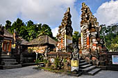 Pura Tirta Empul - Bali. The western area of the complex. Candi Bentar.