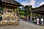 Pura Tirta Empul - Bali. The fourth courtyard, with numerous shrines and several pavilions.