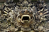 Pura Tirta Empul - Bali. The western area of the complex. Detail of the covered gate.