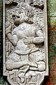 Pura Tirta Empul - Bali. The western area of the complex. Detail of the covered gate.