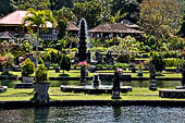 Tirtagangga, Bali - The eleven-tiered fountain which rises in the middle of the complex.
