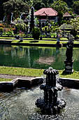 Tirtagangga, Bali - the Demon island in the middle of the south pond. 