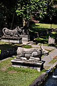 Tirtagangga, Bali - The various statues lined at the entrance on the garden.