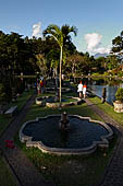 Tirtagangga, Bali - the Demon island in the middle of the south pond. 