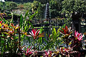 Tirtagangga, Bali - The eleven-tiered fountain which rises in the middle of the complex.