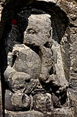 Yeh Pulu bas reliefs, image of Ganesha in a niche.